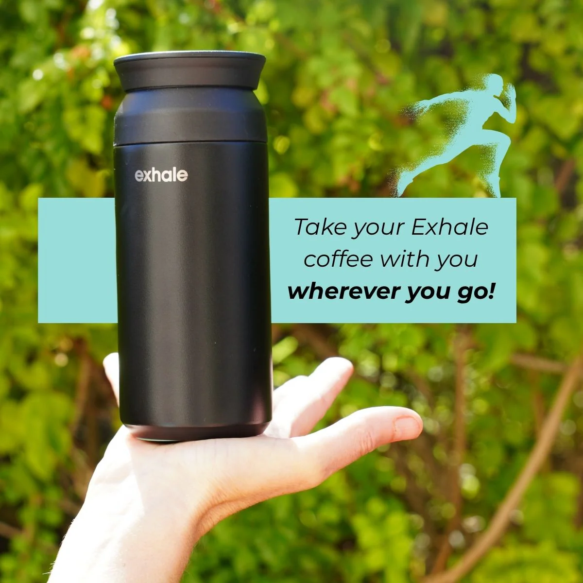 Exhale Go Travel Mug - 300ml - Black - Image 8
